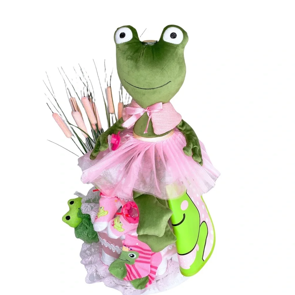 Frog Diaper Cake
